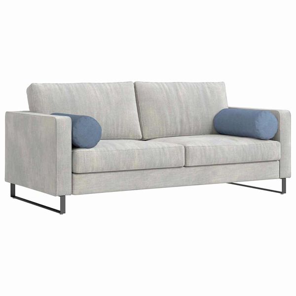 vidaXL Spilveni 2 pcs Zila &Oslash; 25 x 70 cm Korduroja audums