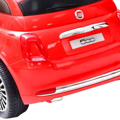 vidaXL elektriska bērnu automašīna Fiat 500, sarkana