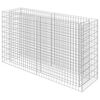 vidaXL gabions, augstā puķu kaste, cinkots tērauds, 180x50x100 cm