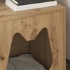 vidaXL Kaķu māja Mākslīgā ozola 42,5 x 40 x 53,5 cm Inženierijas koks