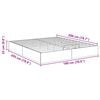 vidaXL Otomāna gultas rāmis Balts 193 x 120 x 25 cm Skaidu plāksne
