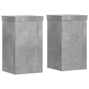 vidaXL Augu statīvs 2 gab. Betona pelēks 10 x 10 x 18 cm