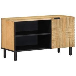 vidaXL TV Skapis Brūns 80x31,5x46 cm Masīvkoka Mango