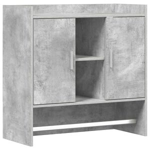 vidaXL Sienas plaukts Pie sienas Betona pelēks 80 x 36 x 80 cm
