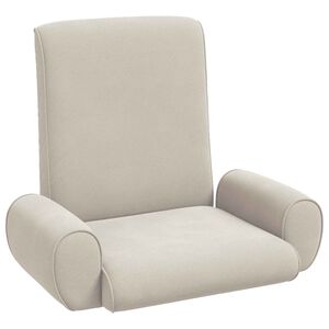 vidaXL Grīdas krēsls Harmonija 68 x 51 x 56 cm Graudains Samts