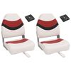 vidaXL 4-daļīgs salokāms laivas sēdeklis, augsta atzveltne