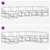 vidaXL Āra dīvānu komplekts ar spilvenu 7 pcs Dabisks un krējuma