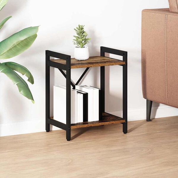 vidaXL Grāmatu plaukts Vecs koks 40 x 30 x 50 cm Inženierijas koks