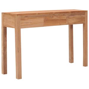 vidaXL konsoles galdiņ&scaron;, 110x35x75 cm, masīvs tīkkoks