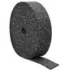 vidaXL Gumijas granulu rullis Melns 1000 x 10 x 1 cm Gumija