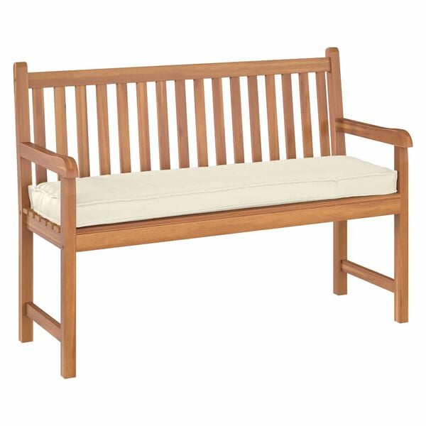 vidaXL Spilvens Krēmkrāsa 140 x 40 x 8 cm Oksforda audums