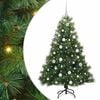 vidaXL Mākslīgā Ziemassvētku eglīte su 150 LED Zaļa 150 cm PE un PVC