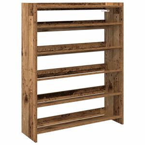 vidaXL apavu plaukts veca koka 80x25x100 cm inženierijas koks