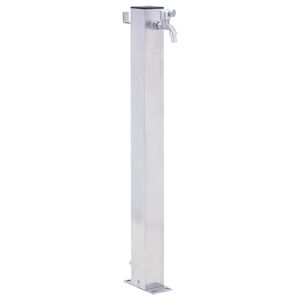 vidaXL dārza ūdens kolonna, 40 cm, nerūsējo&scaron;ais tērauds, kvadrāta