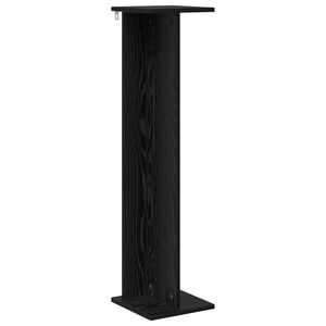 vidaXL Augu statīvs Melns ozols 25 x 25,5 x 100,5 cm Inženierijas koks