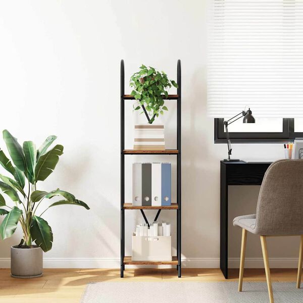 vidaXL Grāmatu plaukts Vecs koks 40 x 30 x 146 cm Inženierijas koks