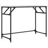 vidaXL rakstāmgalds, pelēks, 100x45x76 cm, inženierijas koks, tērauds