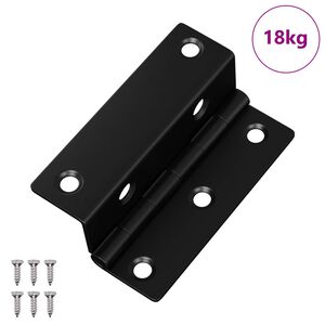 vidaXL Eņģe 537 pcs Melna 38 x 17 x 60 mm Dzelzs