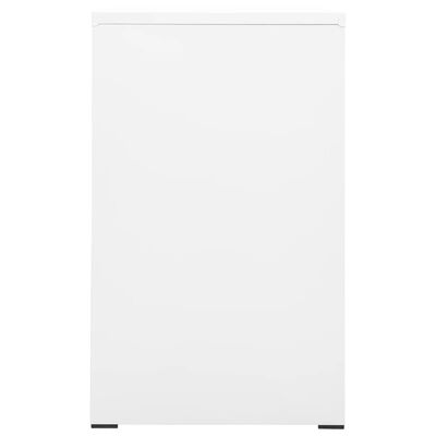 vidaXL failu skapītis, balts, 46x62x102,5 cm, tērauds