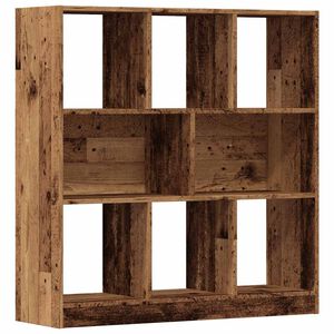 vidaXL grāmatu plaukts, 97,5x29,5x100 cm, veca koka skaidu plāksne