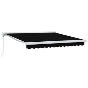 vidaXL Nolokāms markīze Melns 300 x 250 x 165 cm Audums un Metāls