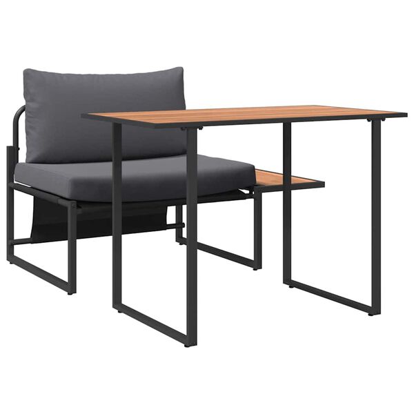 vidaXL Āra tērauda sēdekļi 2 pcs Antracīts Tērauds