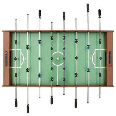 vidaXL futbola galds, salokāms, 121x61x80 cm, brūns