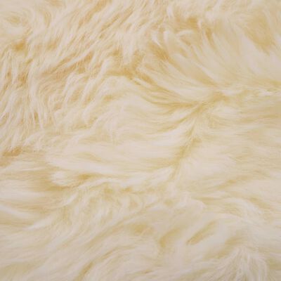 vidaXL aitādas paklājs, 60x90 cm, balts