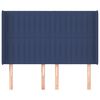 vidaXL galvgalis ar malām, 147x16x118/128 cm, zils audums