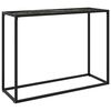vidaXL konsoles galdiņ&scaron;, melns, 100x35x75 cm, rūdīts stikls