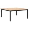 vidaXL Kafijas galdiņ&scaron; Dabiska 100 x 100 x 45 cm Ciets priedes koks