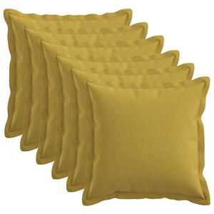 vidaXL Spilvenu pārvalks 6 gab. HOUTEN Gai&scaron;i zaļa 30 x 30 cm