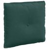 vidaXL Atpakaļ spilvens Tum&scaron;i zaļ&scaron; 50 x 45 cm Korduroja audums