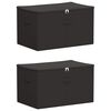 vidaXL Uzglabā&scaron;anas kaste 2 gab. Neausts audums 55 x 35 x 32 cm 61,6 L