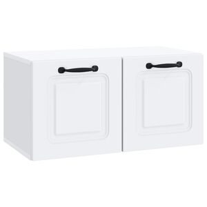 vidaXL Sienā piestiprināms TV skapis Balts 59,5 x 31 x 30 cm