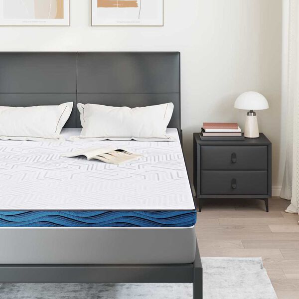 vidaXL Matracis Balts 160 x 200 cm Žakarda audums