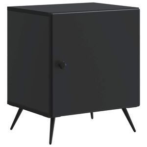 vidaXL Nakts skapītis Melns 43 x 34,5 x 50 cm Inženierijas koks