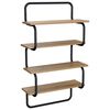 vidaXL 4-novietu siena plaukts Artisan Ozols 80 x 24,5 x 104 cm
