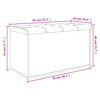 vidaXL uzglabā&scaron;anas sols, balts, 82x42x45 cm, inženierkoks