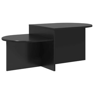 vidaXL Kafijas galdiņ&scaron; Melns 100 x 50 x 40 cm Inženierijas koks