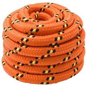 vidaXL Laivu virvju 3 mm 5 m Oranža PP