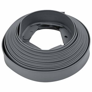 vidaXL Zāliena apmales Pelēka 1000 x 4 x 5 cm Plastmasa