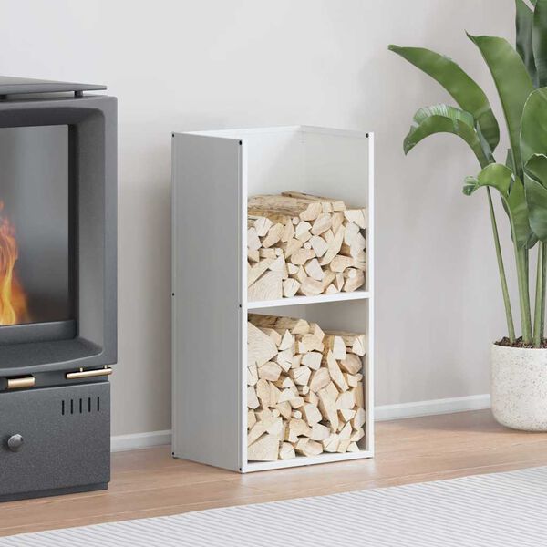 vidaXL Malkas plaukts, balta, 40x30x80 cm, auksti velmēts tērauds