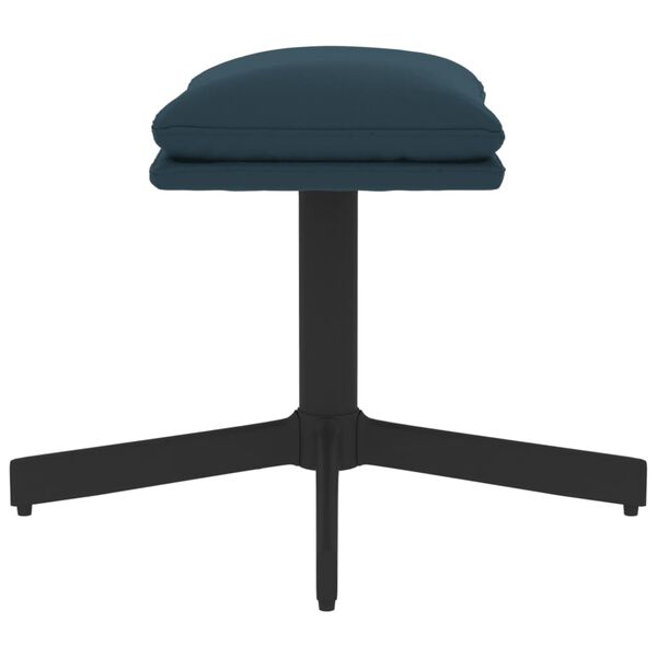 vidaXL kājsoliņ&scaron;, 60x60x36 cm, zils samts