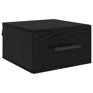 vidaXL Nakts skapītis Melns ozols 35 x 35 x 20 cm Inženierijas koks