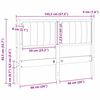vidaXL Mīkstināts gultas galvgalis Brūna 120 cm Ciets priedes koks