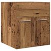vidaXL vannas istabas izlietnes skapis vecs koks 41x38,5x46 cm