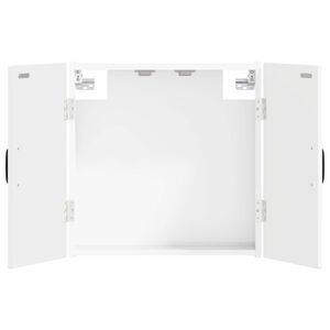 vidaXL Dartboard skapis HOORN Spīdīgi balts 52,5 x 10,5 x 53,5 cm