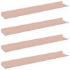 vidaXL Peldējo&scaron;ais plaukts 4 pcs Rozā 60 x 8,5 x 2,5 cm Tērauds