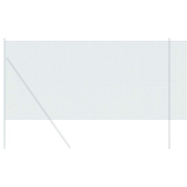 vidaXL Sešstūra žogs Zaļa 1.4 x 25 m Tērauds